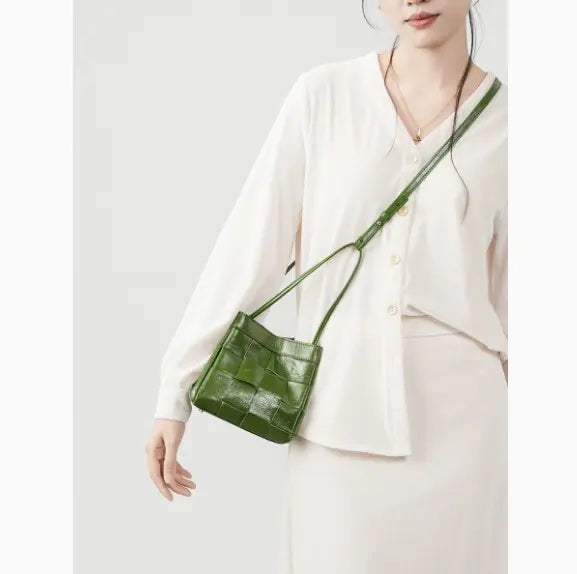 Sophia Woven Leather Bag