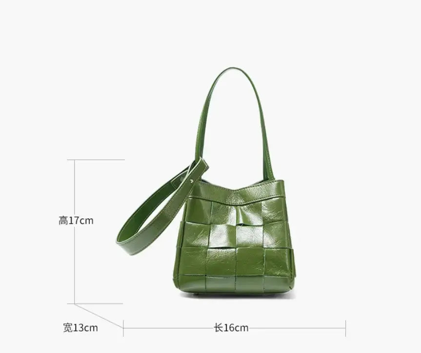 Sophia Woven Leather Bag