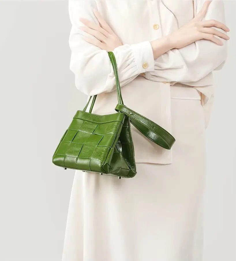 Sophia Woven Leather Bag