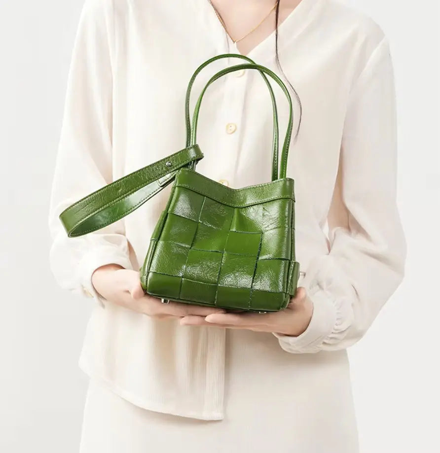 Sophia Woven Leather Bag