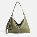 Top-Grain Leather Hobo Bag