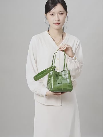 Sophia Woven Leather Bag